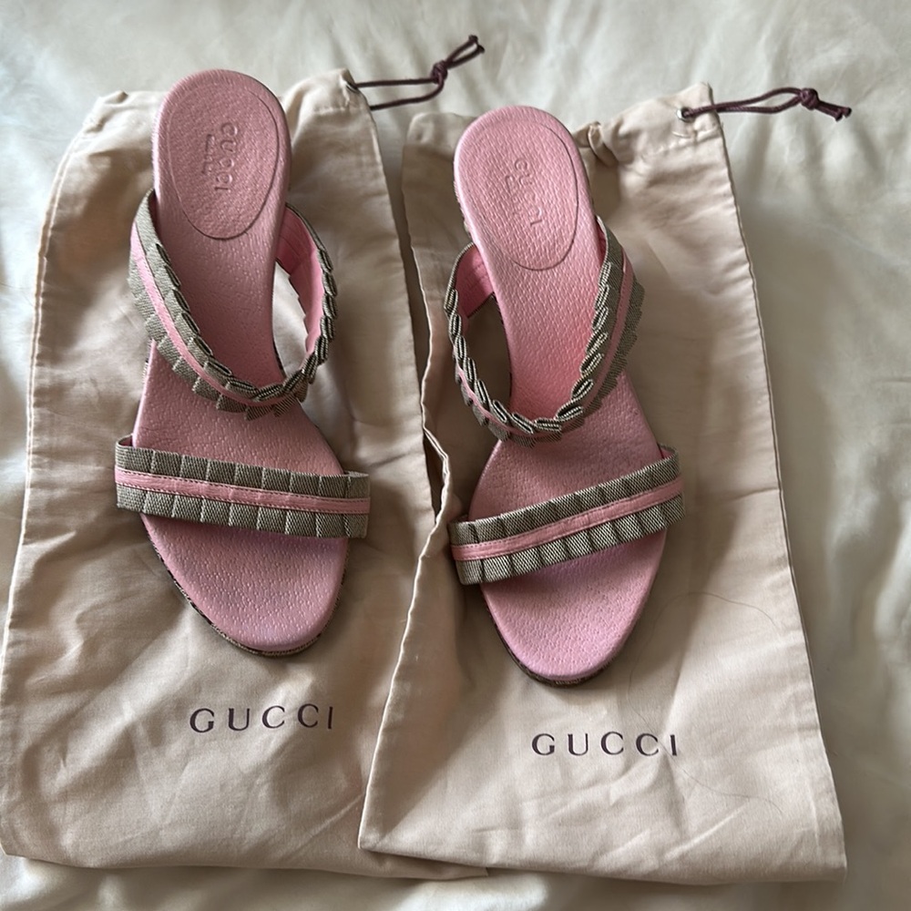 Pink Gucci Sandal